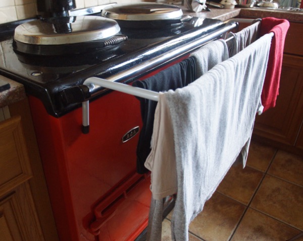 Drying Rail in light grey
